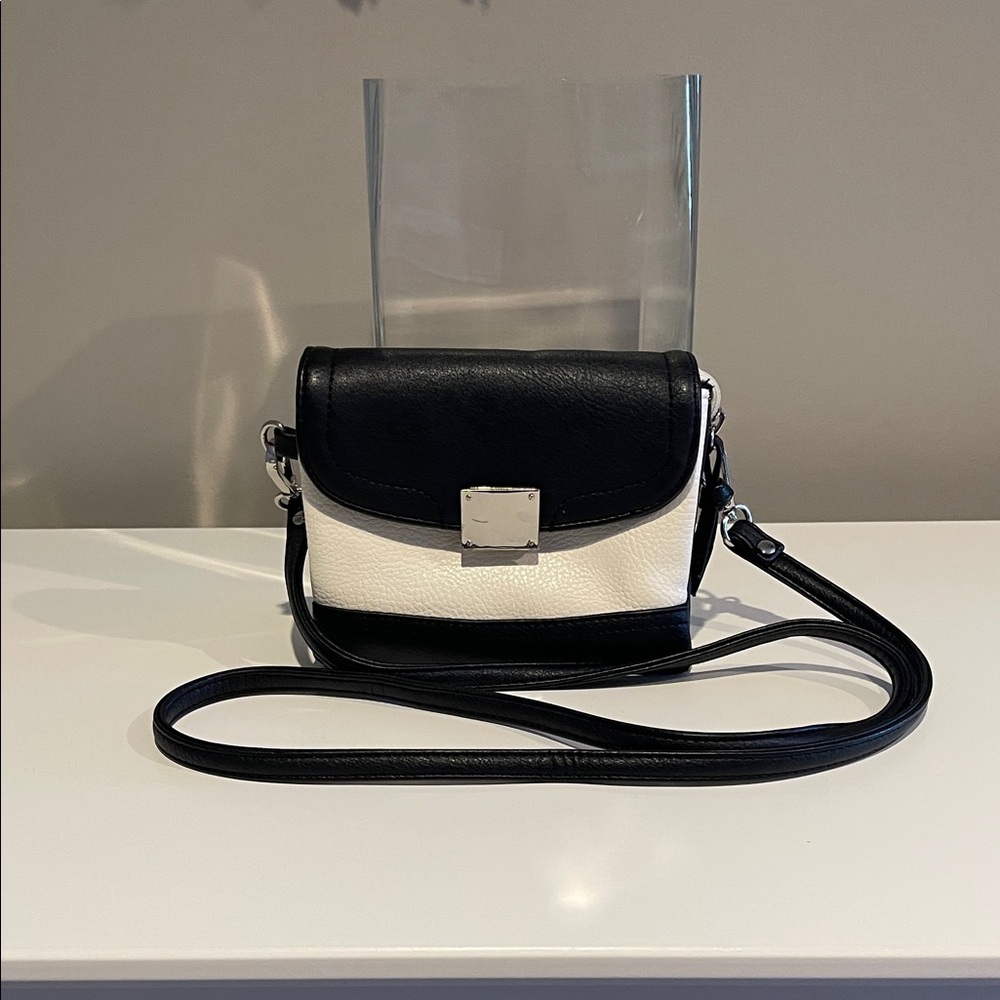 LAST CHANCE on this Elegant Black and White Crossbody Bag